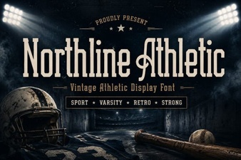 Northline Athletic Font for Dynamic Sports Design