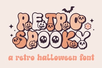Retro Spooky Font for Creative Design Projects
