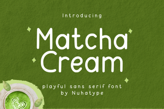 Matcha Cream Font for Creative Design Projects