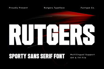Rutgers Font: Design Principles and Creative Applications
