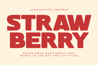 Straw Berry Font: Playful Typography for Creative Projects
