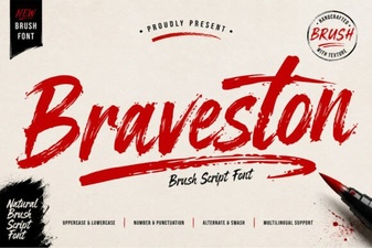 Braveston Font: Bold Typography for Creative Projects