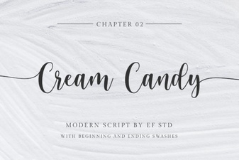 Cream Candy Font for Playful and Creative Design Projects
