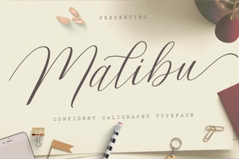 Malibu Script Font for Elegant Design Projects